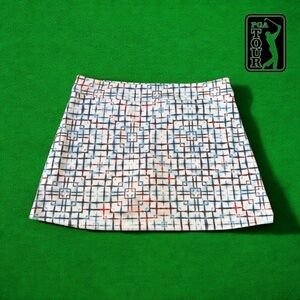 PGA TOUR, Golf Skort, Large, White, Blue, Red 🏌️‍♀️